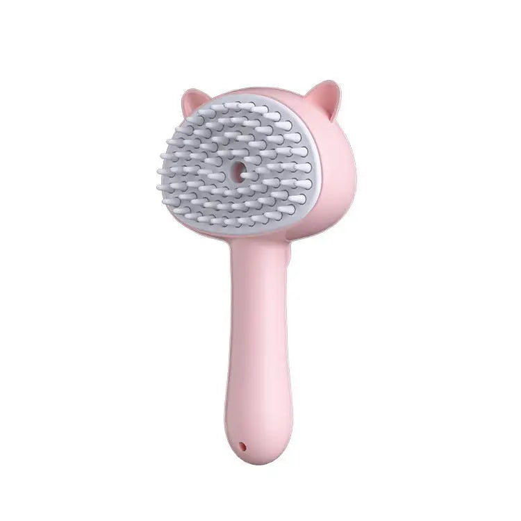 Brosse Vapeur 3-en-1 pour Chat — Soies Silicone Douces