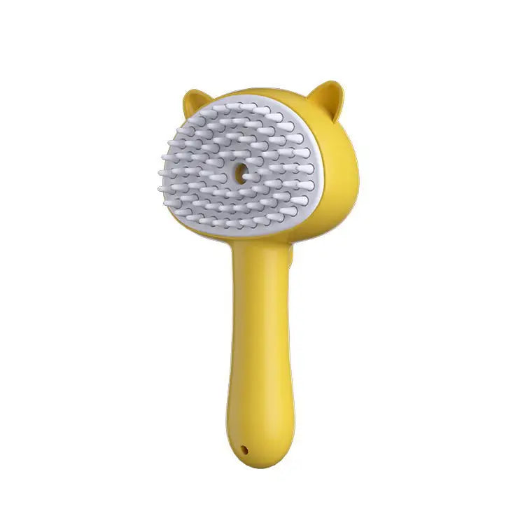 Brosse Vapeur 3-en-1 pour Chat — Soies Silicone Douces