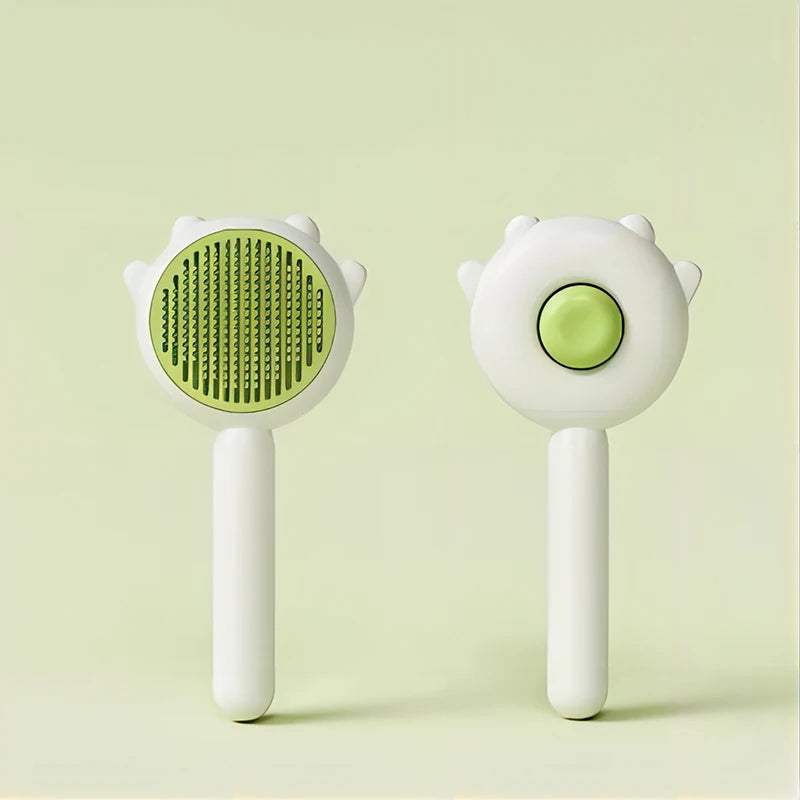 Brosse de Toilettage Auto-Nettoyante — Massage et Démêlage en un Clic