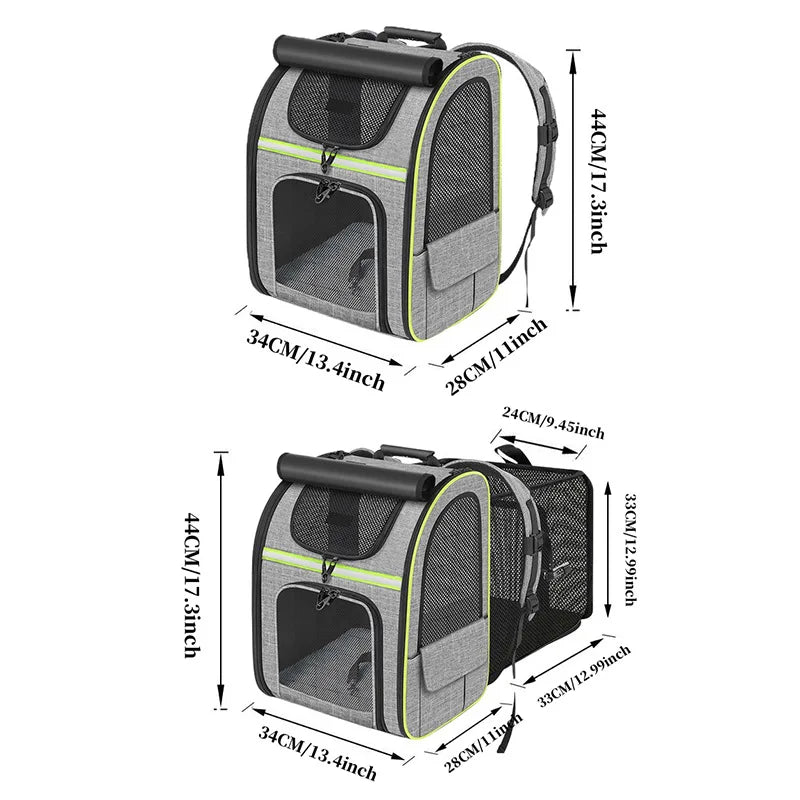Sac à Dos de Transport Extensible avec Auvent — Maille Respirante