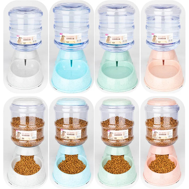 Gamelle Distributeur Automatique d'Eau et Croquettes — Grande Capacité