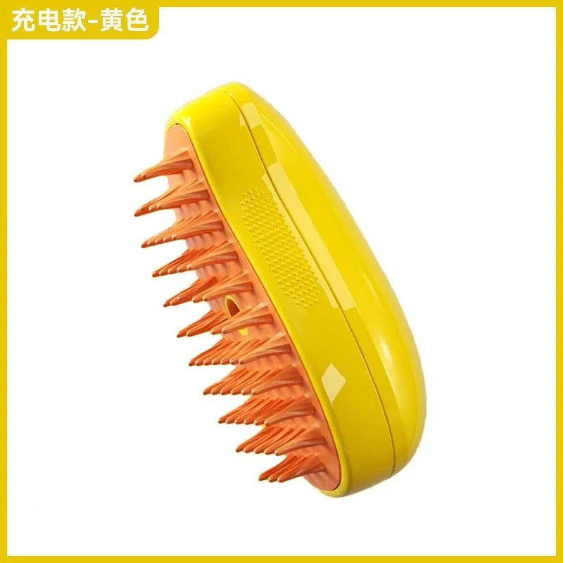 Brosse Vapeur 3-en-1 pour Chat — Spray, Massage et Nettoyage