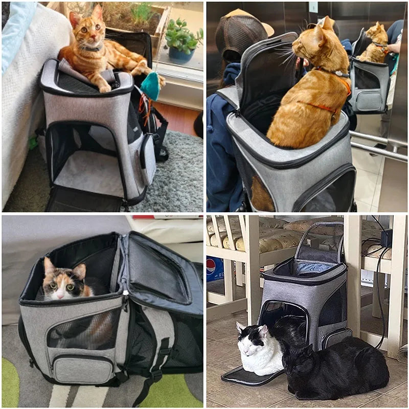Sac à Dos de Transport Respirant Pliable — Grande Capacité