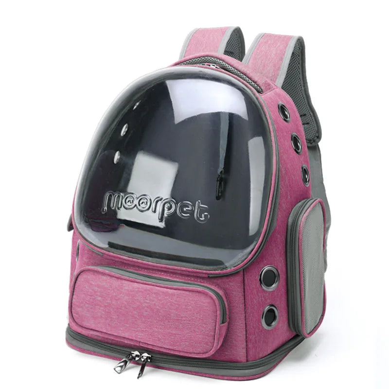 Sac de Transport Transparent Respirant pour Chat — Outdoor