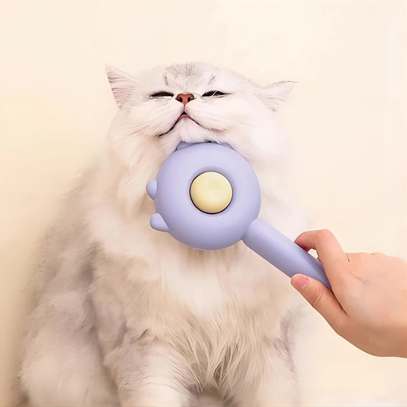 Brosse de Toilettage Auto-Nettoyante — Massage et Démêlage en un Clic