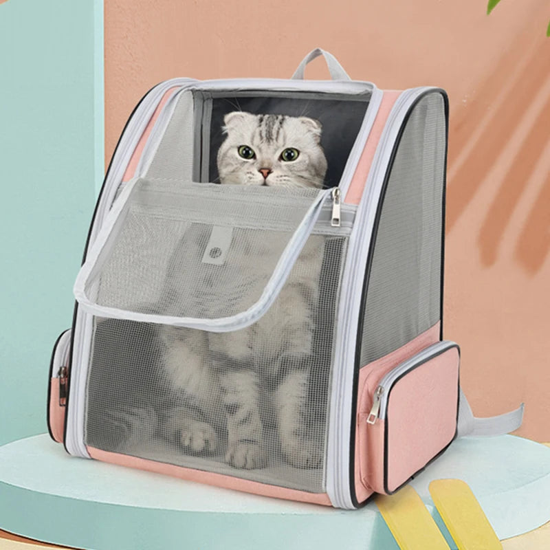 Sac de Transport Respirant pour Chat jusqu'à 6 kg — Voyage Outdoor