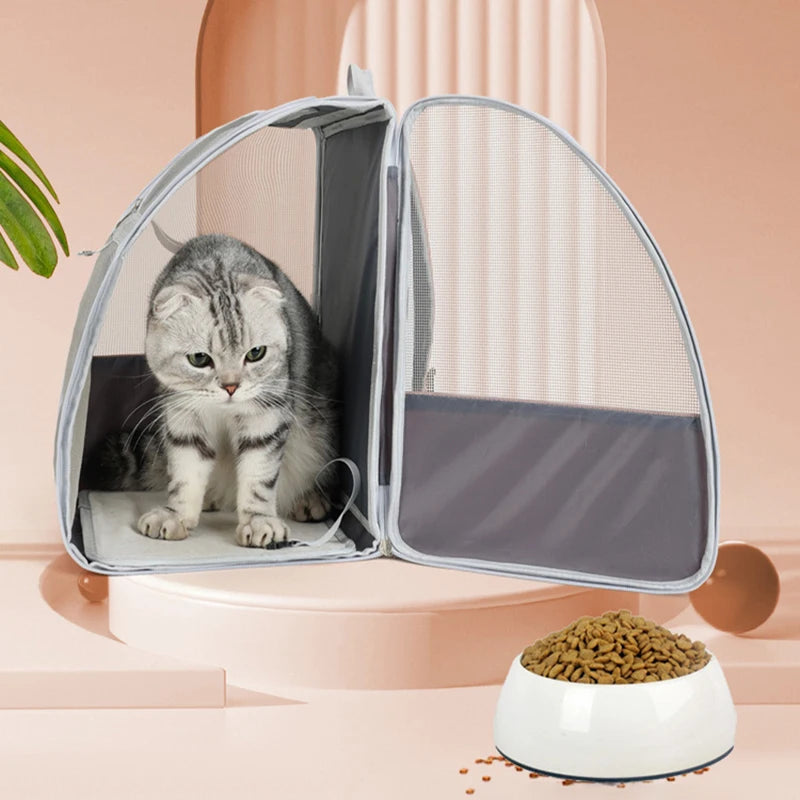 Sac de Transport Respirant pour Chat jusqu'à 6 kg — Voyage Outdoor