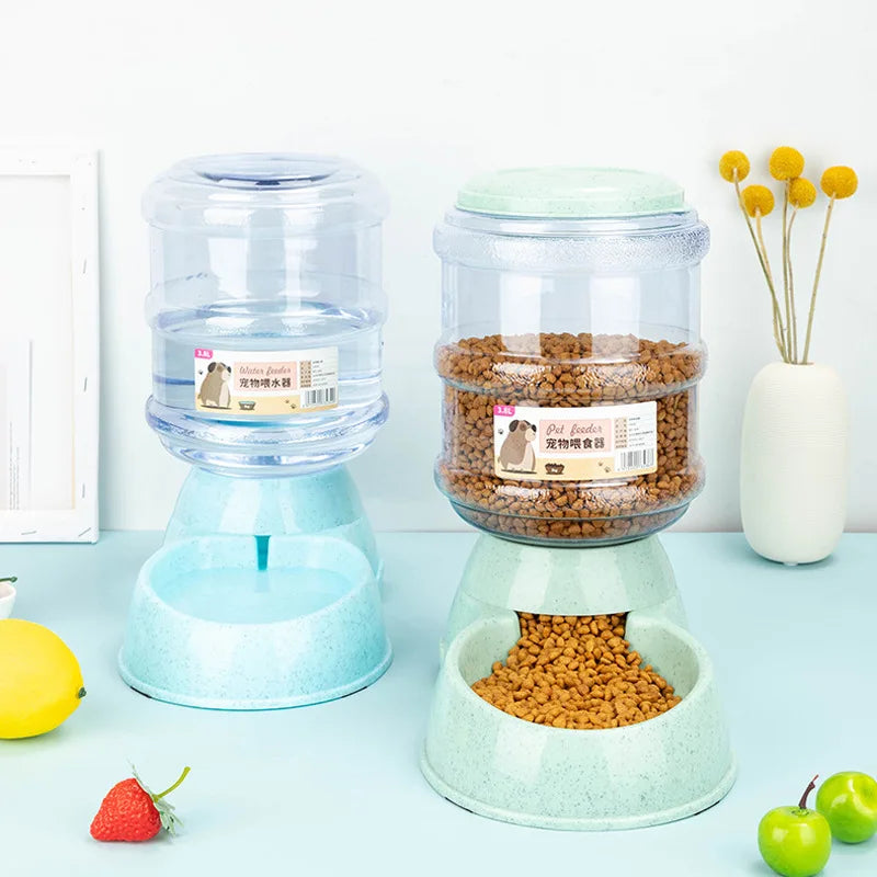Gamelle Distributeur Automatique d'Eau et Croquettes — Grande Capacité