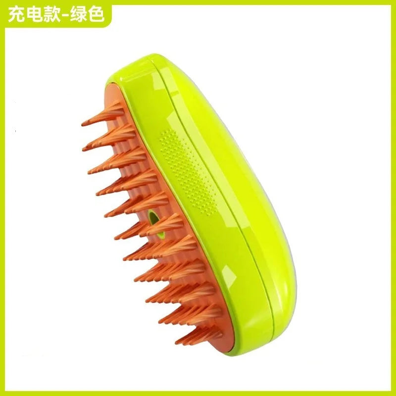 Brosse Vapeur 3-en-1 pour Chat — Spray, Massage et Nettoyage