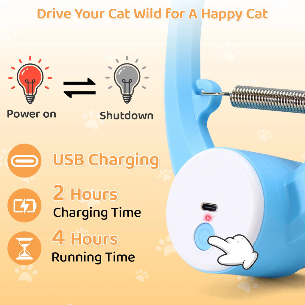 Jouet Papillon Interactif Rechargeable USB — Plume Électrique pour Chat
