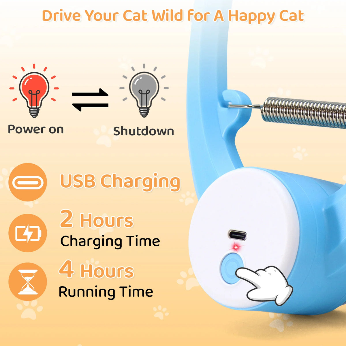 Jouet Papillon Interactif Rechargeable USB — Plume Électrique pour Chat