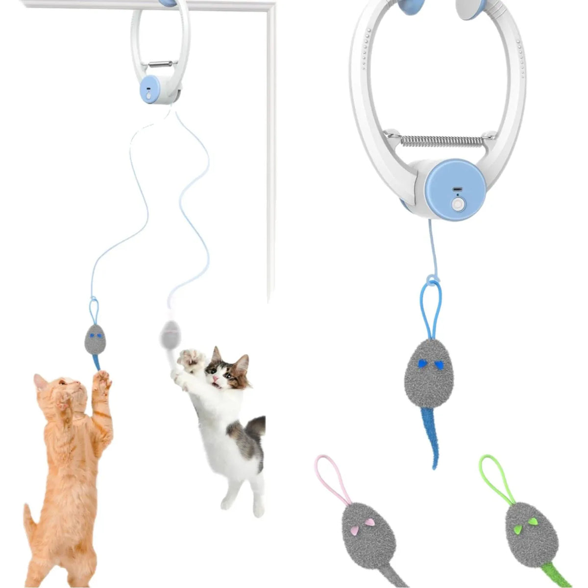 Jouet Papillon Interactif Rechargeable USB — Plume Électrique pour Chat