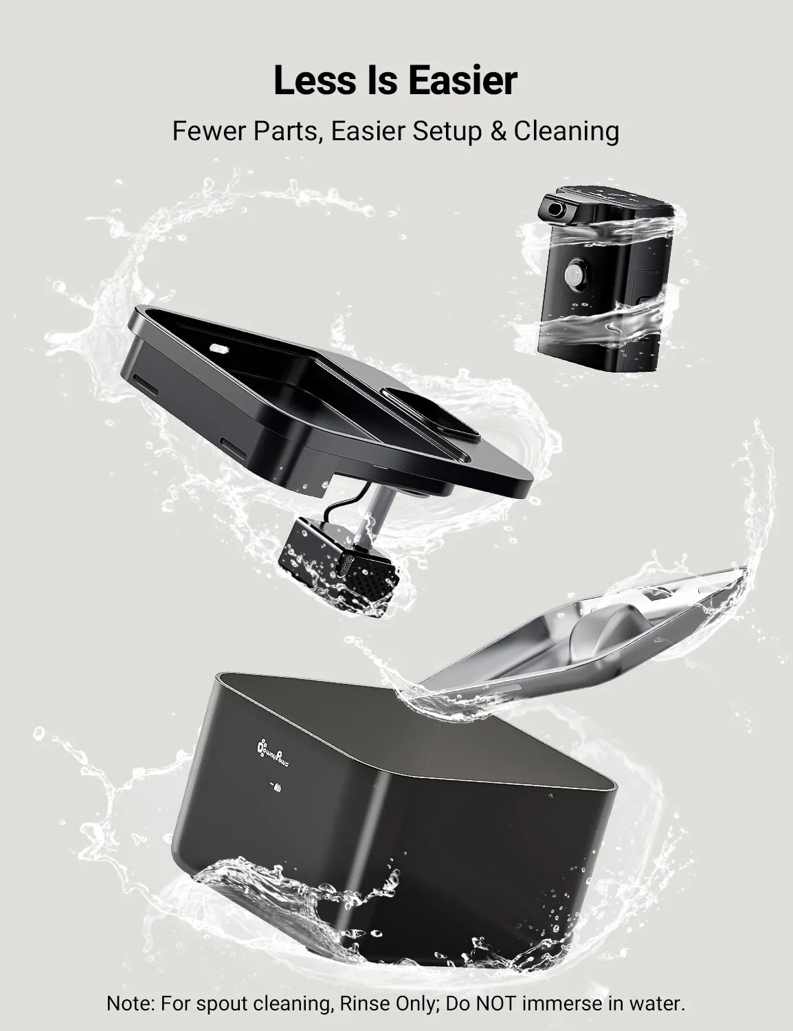 Fontaine à Eau Inox 2,5 L Sans Fil — Batterie 4000 mAh et Capteur de Mouvement